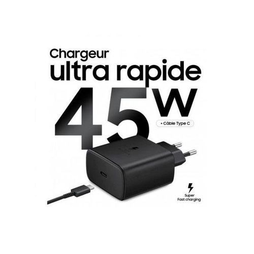 Chargeur original compatible a Samsung USB-C ( charge rapide 45W )