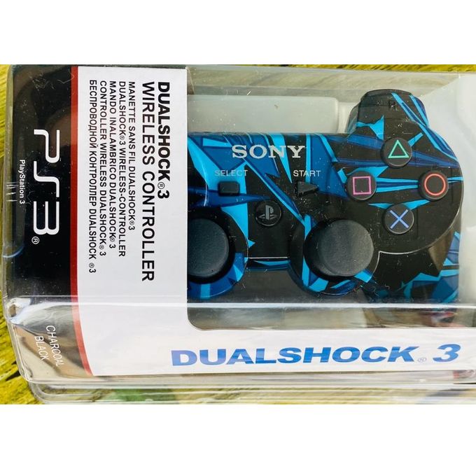 MANETTE PS3 TREILLIS bleue