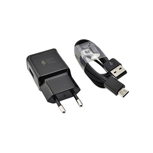 Chargeur Compatible Pour Samsung S10/S8+/S9/ S9+/note8/note8+A 3/A5/A7 2017-2020 Avec Cable-noir