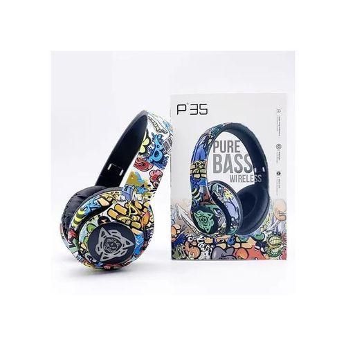 Wireless P35 - Casque Bluetooth Audio Sans Fil Pliable