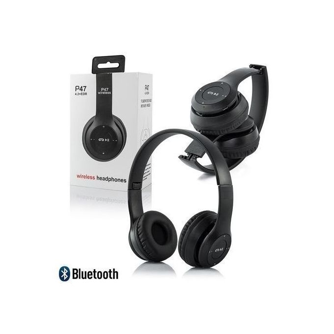 Casque Bluetooth Multi-Fonction P47-Noir