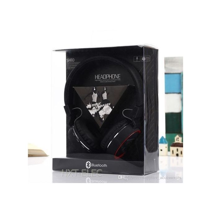 Headphone Casque Bluetooth SH10 – Noir