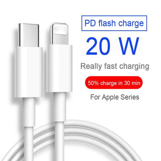 Câble De Données De Charge Rapide Type-C Lightning PD Pour IPhone 8/X/XS/XR/11/12 Pro Max