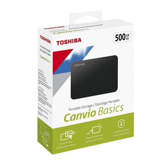 Toshiba Disque Dur Externe Toshiba Canvio Basics 500 Go - 500GB Noir