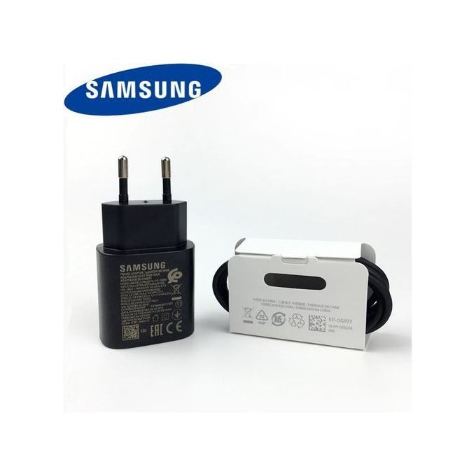 Samsung Chargeur Ultra Rapide 25W. Utilisez Un Câble Samsung USB Type-C